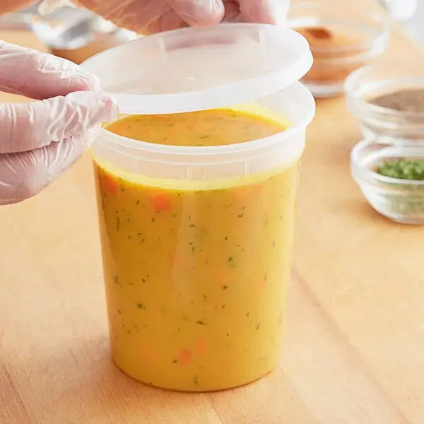 500ct – 32oz Translucent Deli Containers