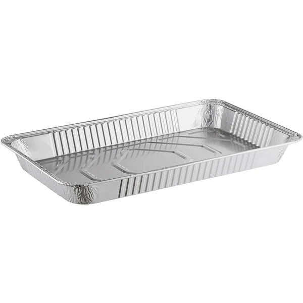 50ct Full Size Medium Depth Disposable Aluminum Steam Pans – Heavy Duty