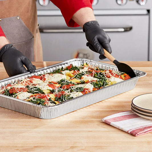 50ct Full Size Medium Depth Disposable Aluminum Steam Pans – Heavy Duty