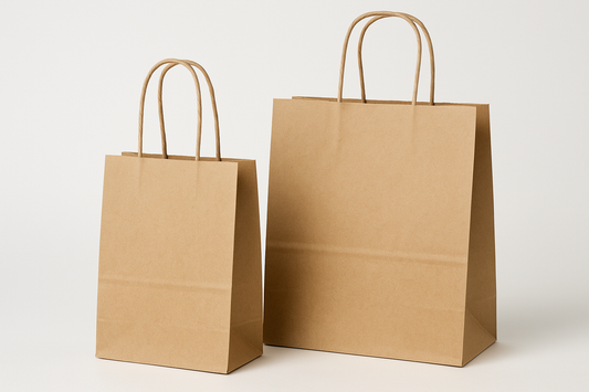Eco-Friendly Kraft Paper Bag with Twisted Handles- 250/Case