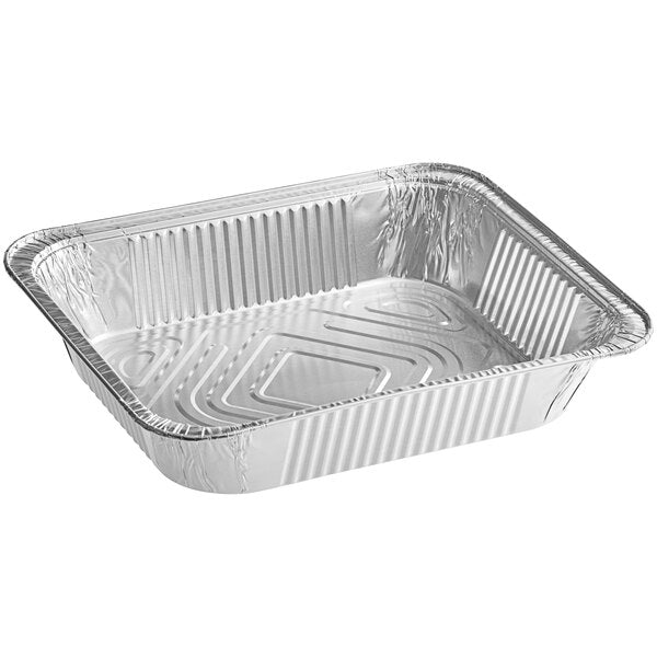 100ct Half Size Deep Disposable Aluminum Steam Pans – Heavy Duty