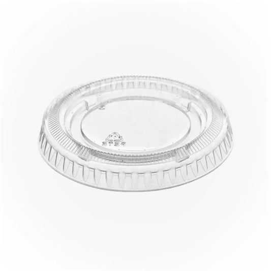 2500ct – 1.5oz / 2oz Clear Portion Cup Lids | Heavy-Duty PP Plastic, Leak-Resistant, Snap-On Fit (Lids Only)