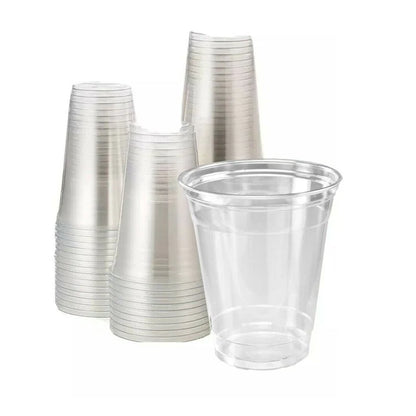 1000ct – 16oz Clear Plastic Cups | PET Cold Cups, Crystal-Clear, Crack-Resistant, Disposable Drink Cups