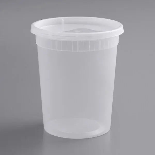 500ct – 32oz Translucent Deli Containers