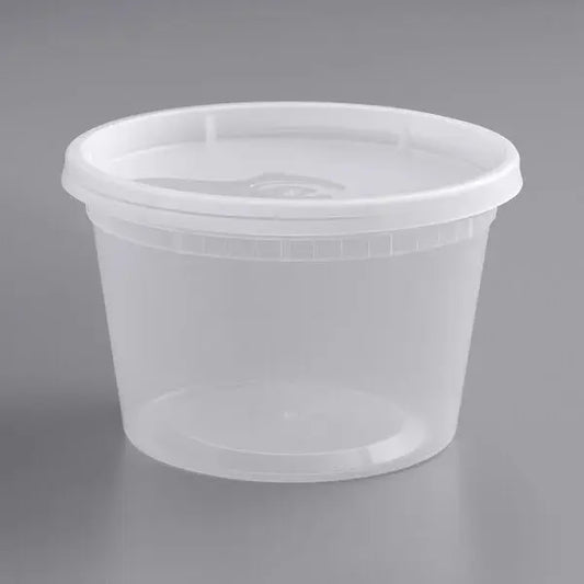 240ct – 16oz Round Soup Containers with Lids | Microwave Safe, Leak-Resistant, BPA-Free