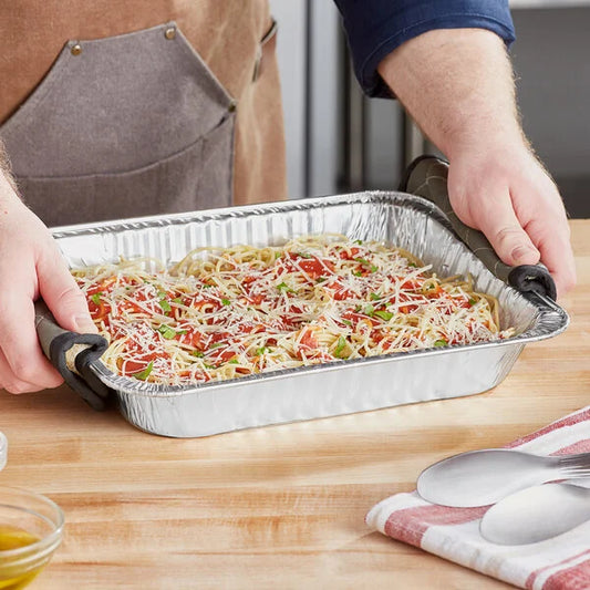 100ct Half Size Medium Depth Disposable Aluminum Steam Pans – Heavy Duty