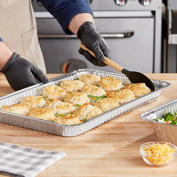 50ct Full Size Shallow Disposable Aluminum Steam Pans – Heavy Duty