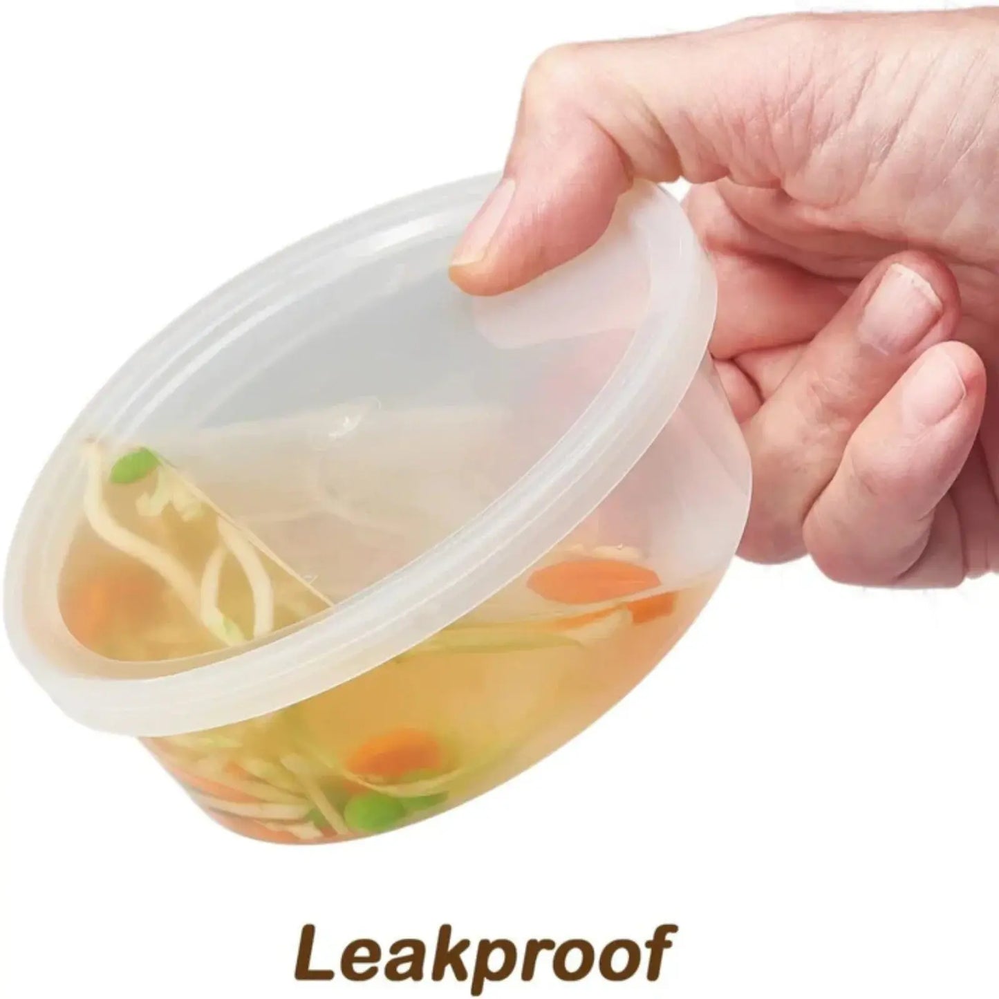 240ct – 8oz Soup Containers with Lids | BPA-Free, Leak-Proof, Microwave &amp; Freezer Safe