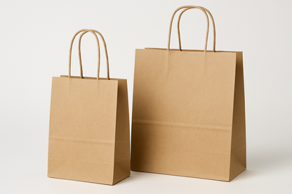 Eco-Friendly Kraft Paper Bag with Twisted Handles- 250/Case