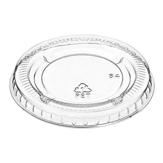 2500ct – 1oz Clear Portion Cup Lids | Heavy-Duty PP Plastic, Leak-Resistant, Snap-On Fit (Lids Only)