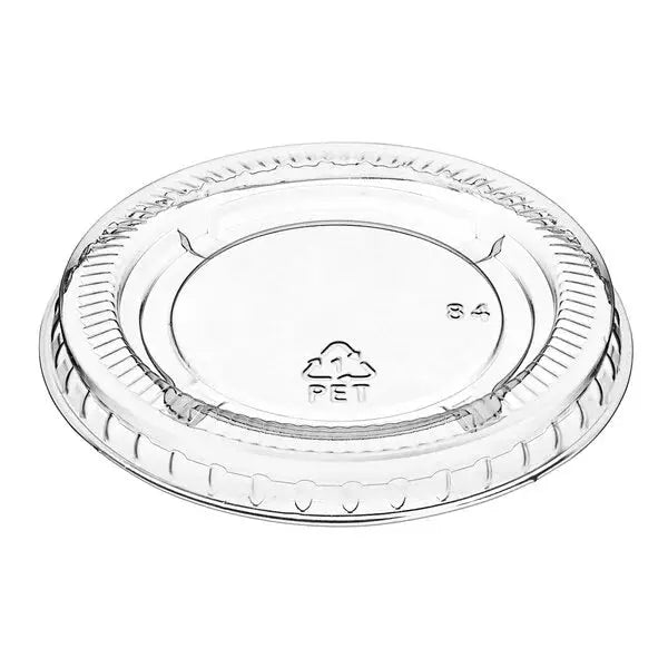 2500ct – 1oz Clear Portion Cup Lids | Heavy-Duty PP Plastic, Leak-Resistant, Snap-On Fit (Lids Only)