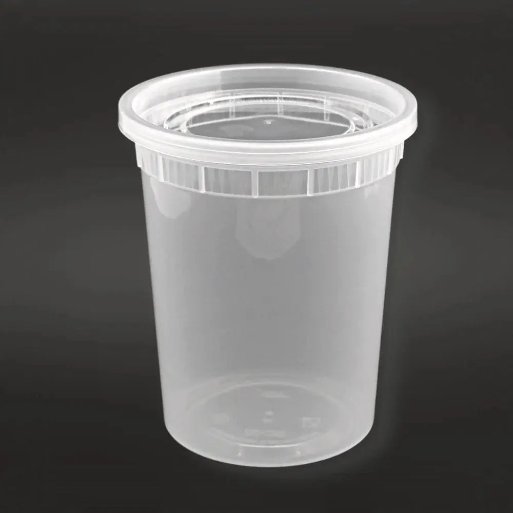 240ct – 32oz Soup Containers with Lids | BPA-Free, Microwave Safe, Leak-Resistant (Heavy-Duty Bulk Pack)