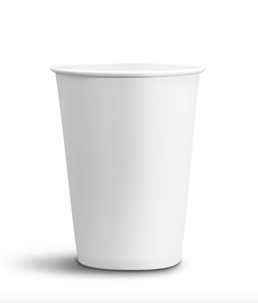 1000ct – 10oz Square White Hot Paper Cups | Insulated, Disposable Coffee Cups for Cafés, Offices &amp; To-Go Drinks