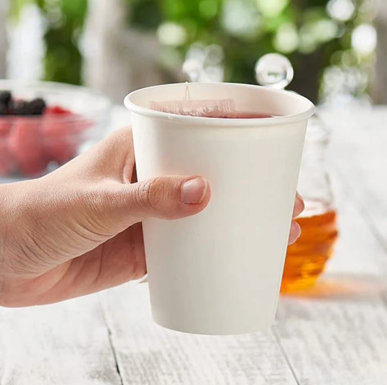 1000ct – 12oz Paper Hot Cups (White) | Disposable, Insulated Coffee Cups for Cafés, Events &amp; Takeout