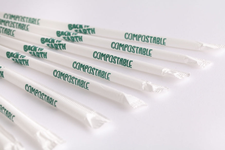 24 Boxes – 7.75" Biodegradable Plastic Straws (Individually Wrapped) | Eco-Friendly, Disposable &amp; Hygienic