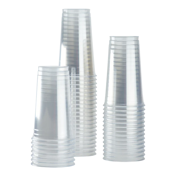 500ct – 32oz Clear Plastic Cups | PET Cold Drink Cups, Crack-Resistant, Disposable Beverage Cups